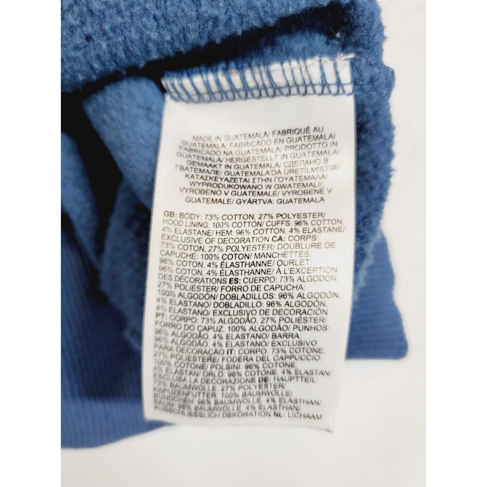 The North‎ Face Mens Small Blue Graphic Injection Hoodie Sweatshirt Outdoor Hike - Picture 6 of 11